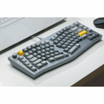 Keychron Q10, Alice Layout QMK Custom Mechanical Keyboard, Fully Assembled Knob, Silver Grey-A, Gateron G Pro Red - Image 2